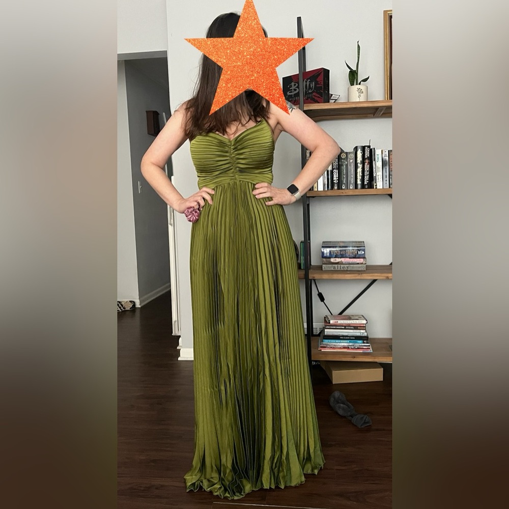 Petal & Pup Olive Green Maxi Dress